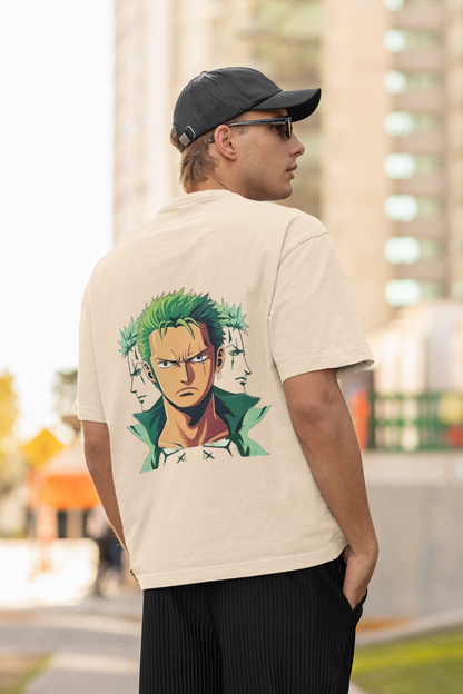 Roronoa Zoro : Oversized T-Shirt - Premium 240 GSM cotton