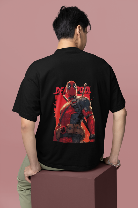 Deadpool : Oversized T-Shirt - Premium 240 GSM cotton